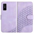 For Infinix GT 30 Pro Elephant Head Embossed Phone Leather Case with Lanyard(Light Purple) - 1