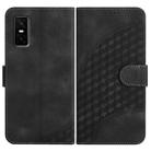 For Infinix GT 30 Pro Elephant Head Embossed Phone Leather Case with Lanyard(Black) - 1
