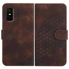 For Infinix GT 30 Pro Elephant Head Embossed Phone Leather Case with Lanyard(Coffee) - 1