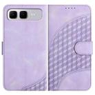 For Infinix Smart 10 Plus 4G Elephant Head Embossed Phone Leather Case with Lanyard(Light Purple) - 1