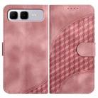 For Infinix Smart 10 Plus 4G Elephant Head Embossed Phone Leather Case with Lanyard(Pink) - 1