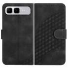 For Infinix Smart 10 Plus 4G Elephant Head Embossed Phone Leather Case with Lanyard(Black) - 1