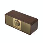 OneDer JY82 Wooden Retro Styling Wireless Speaker HIFI Classic FM Radio Support TF / U-Disk / AUX(Walnut Wood) - 1