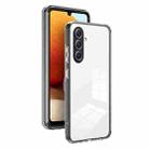 For Samsung Galaxy A55 3 in 1 Clear TPU Color PC Frame Phone Case(Black) - 1