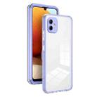 For Samsung Galaxy A05e 3 in 1 Clear TPU Color PC Frame Phone Case(Purple) - 1