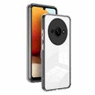 For Xiaomi Redmi A3 3 in 1 Clear TPU Color PC Frame Phone Case(Black) - 1