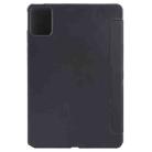 For Lenovo Tab M11/ Xiaoxin Pad 11 2024 Tri-fold Silicone Leather Tablet Case(Black) - 3
