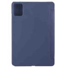 For Lenovo Tab P12 12.7 2025 Tri-fold Silicone Leather Tablet Case(Dark Blue) - 3