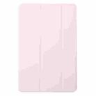 For Lenovo Xiaoxin Pad Pro 12.7 2025 Tri-fold Silicone Leather Tablet Case(Pink) - 2