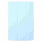 For Lenovo Xiaoxin Pad Pro 12.7 2025 Tri-fold Silicone Leather Tablet Case(Ice Blue) - 2