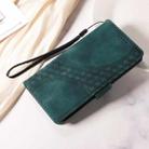 For iPhone 13 Pro Max Embossed Rhombus Starry Leather Phone Case(Green) - 2