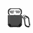 For AirPods 2 / 1 DUX DUCIS PECA Series Earbuds Box Protective Case(Black) - 1