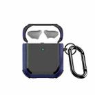 For AirPods 2 / 1 DUX DUCIS PECA Series Earbuds Box Protective Case(Blue) - 1