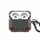 For AirPods 3 DUX DUCIS PECA Series Earbuds Box Protective Case(Khaki) - 1