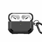 For AirPods Pro DUX DUCIS PECA Series Earbuds Box Protective Case(Black) - 1