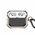 For AirPods Pro DUX DUCIS PECA Series Earbuds Box Protective Case(Gold) - 1