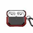 For AirPods Pro DUX DUCIS PECA Series Earbuds Box Protective Case(Red) - 1