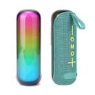 T&G TG-384 Mini Portable Bluetooth Speaker Support TF / U-disk / RGB Light(Cyan) - 1