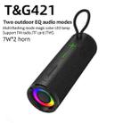 T&G TG-421 RGB BT Outdoor Waterproof Speakers(Silver) - 2