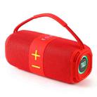 T&G TG-668 Wireless Bluetooth Speaker Portable TWS Subwoofer with Handle(Red) - 1