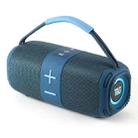 T&G TG-668 Wireless Bluetooth Speaker Portable TWS Subwoofer with Handle(Blue) - 1