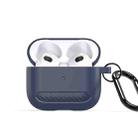 For AirPods 3 DUX DUCIS PECB Series Earbuds Box Protective Case(Dark Blue) - 1