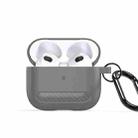 For AirPods 3 DUX DUCIS PECB Series Earbuds Box Protective Case(Grey) - 1