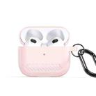 For AirPods 3 DUX DUCIS PECB Series Earbuds Box Protective Case(Pink) - 1