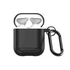 For AirPods 2 / 1 DUX DUCIS PECB Series Earbuds Box Protective Case(Black) - 1