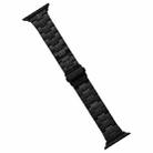 For Apple Watch SE 2023 44mm Stainless Steel Watch Band(Black) - 1