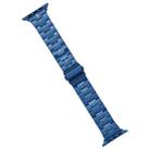 For Apple Watch SE 2023 44mm Stainless Steel Watch Band(Blue) - 1