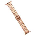 For Apple Watch SE 2023 44mm Stainless Steel Watch Band(Rose Gold) - 1