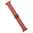 For Apple Watch Ultra 2 49mm Stainless Steel Watch Band(Red Yelllow) - 1