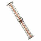 For Apple Watch Ultra 2 49mm Stainless Steel Watch Band(Starlight Orange) - 1