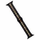 For Apple Watch SE 2022 44mm Stainless Steel Watch Band(Black Gold) - 1