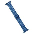 For Apple Watch SE 2022 44mm Stainless Steel Watch Band(Blue) - 1