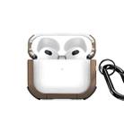 For AirPods 3 DUX DUCIS PECD Series Earbuds Box Protective Case(Brown) - 1