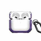 For AirPods 3 DUX DUCIS PECD Series Earbuds Box Protective Case(Purple) - 1