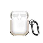 For AirPods 2 / 1 DUX DUCIS PECD Series Earbuds Box Protective Case(Gold) - 1