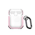 For AirPods 2 / 1 DUX DUCIS PECD Series Earbuds Box Protective Case(Pink) - 1