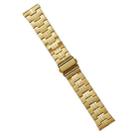 22mm Stainless Steel Watch Band(Gold) - 1