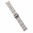 22mm Stainless Steel Watch Band(Silver Gold) - 1