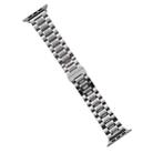 For Apple Watch SE 2023 40mm Five-Beads Stainless Steel Watch Band(Silver) - 1