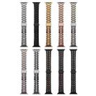 For Apple Watch Series 9 45mm Five-Beads Stainless Steel Watch Band(Silver) - 4