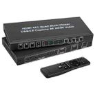 NK-941S 4K HDMI 4x1 Screen Splitter + USB3.0 Video Capture All In One Machine(Black) - 1