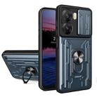 For vivo V29e 5G India Sliding Camshield TPU+PC Phone Case with Card Slot(Grey) - 1