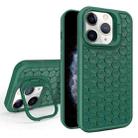 For iPhone 11 Pro Honeycomb Radiating Lens Holder Magsafe Phone Case(Green) - 1