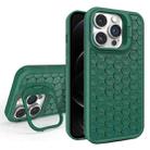 For iPhone 12 Pro Honeycomb Radiating Lens Holder Magsafe Phone Case(Green) - 1