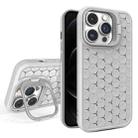 For iPhone 12 Pro Honeycomb Radiating Lens Holder Magsafe Phone Case(Grey) - 1