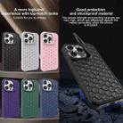 For iPhone 13 Honeycomb Radiating Lens Holder Magsafe Phone Case(Blue) - 2